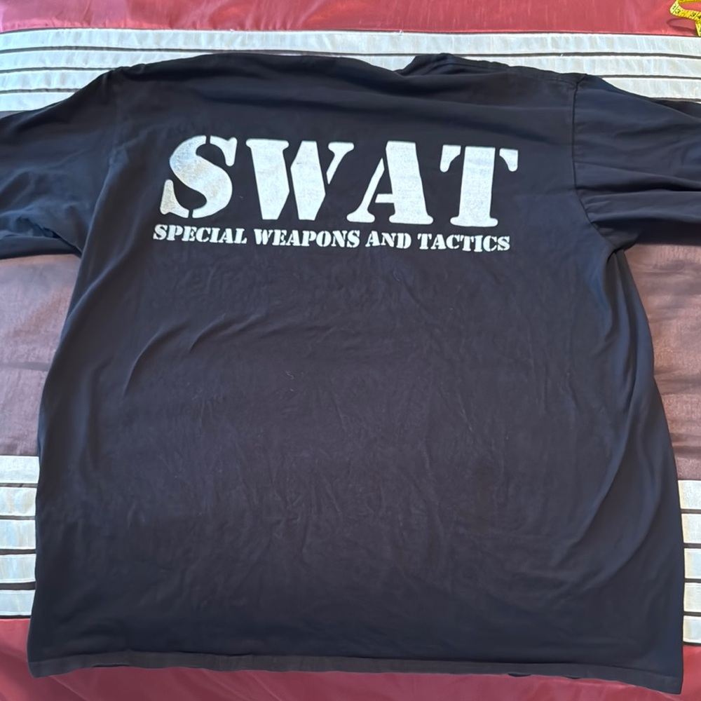 SWAT Black Men's Shirt, XL